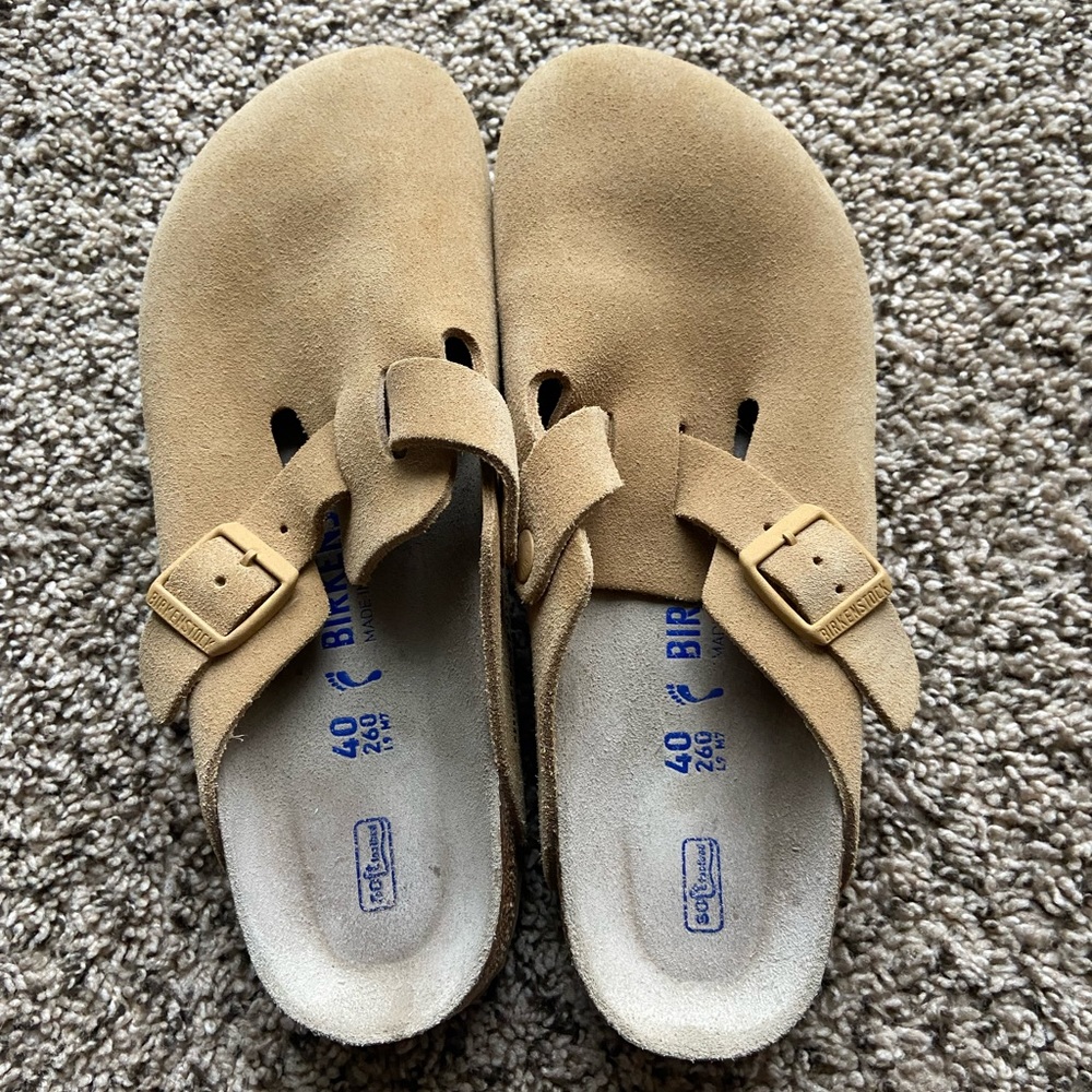 Birkenstock Boston Latte cream, Women’s 9
